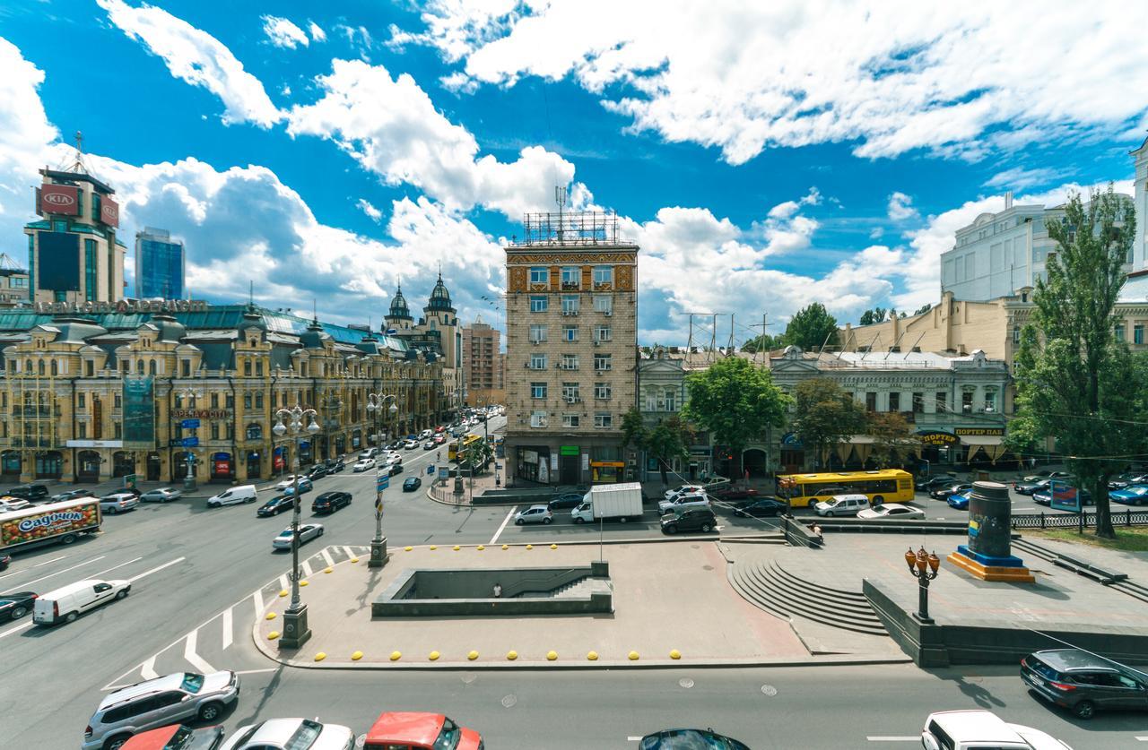 Two Bedroom Apartment On Kreschatik, Kyiv Center With Great View Dış mekan fotoğraf